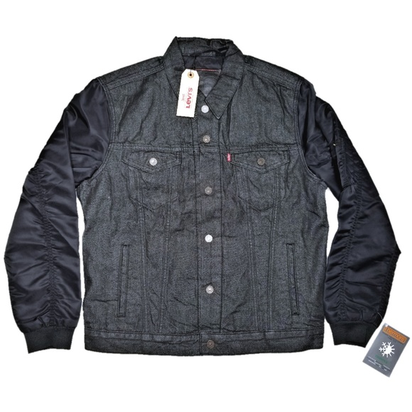 levi denim bomber jacket